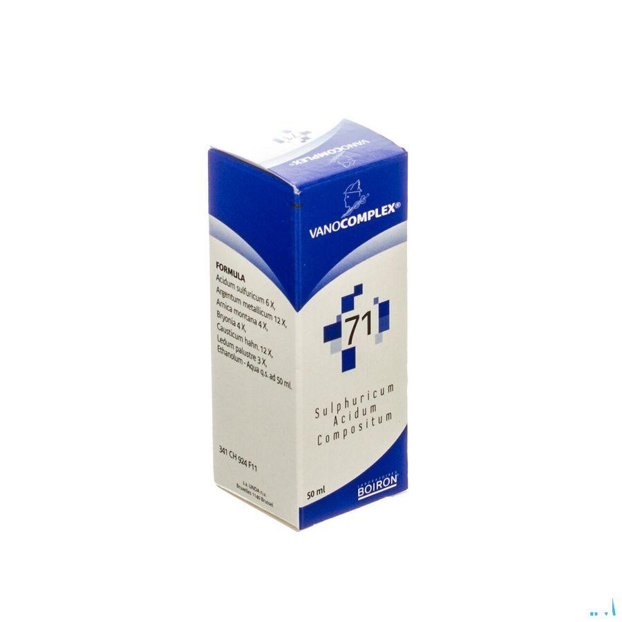 Vanocomplex N71 Acidum Sulf. Gouttes 50 ml  -  Unda - Boiron