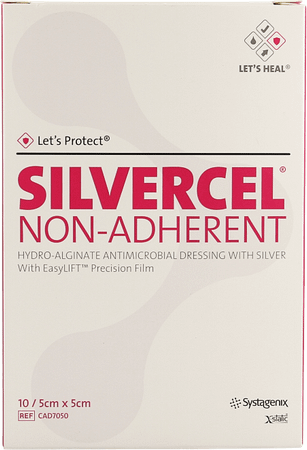 Silvercel Na Pansement Hydroalginate 5X5cm 10 Cad7050