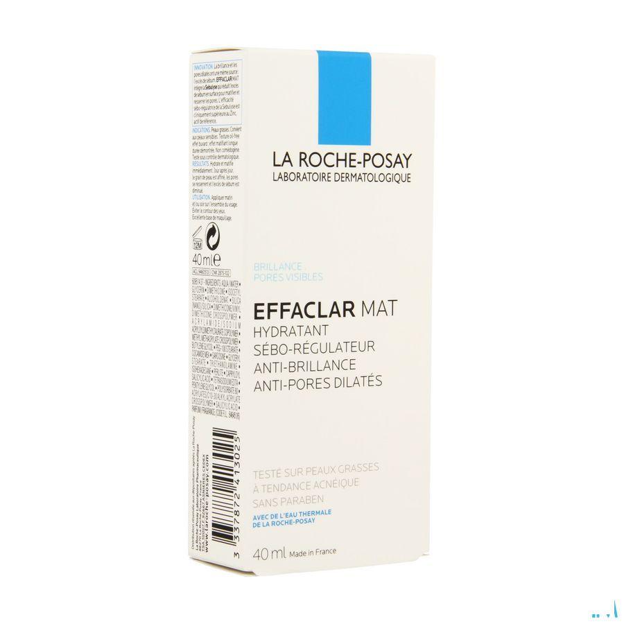 Effaclar Mat Hydra Sebo-regulat. sans parab. 40 ml  -  La Roche-Posay