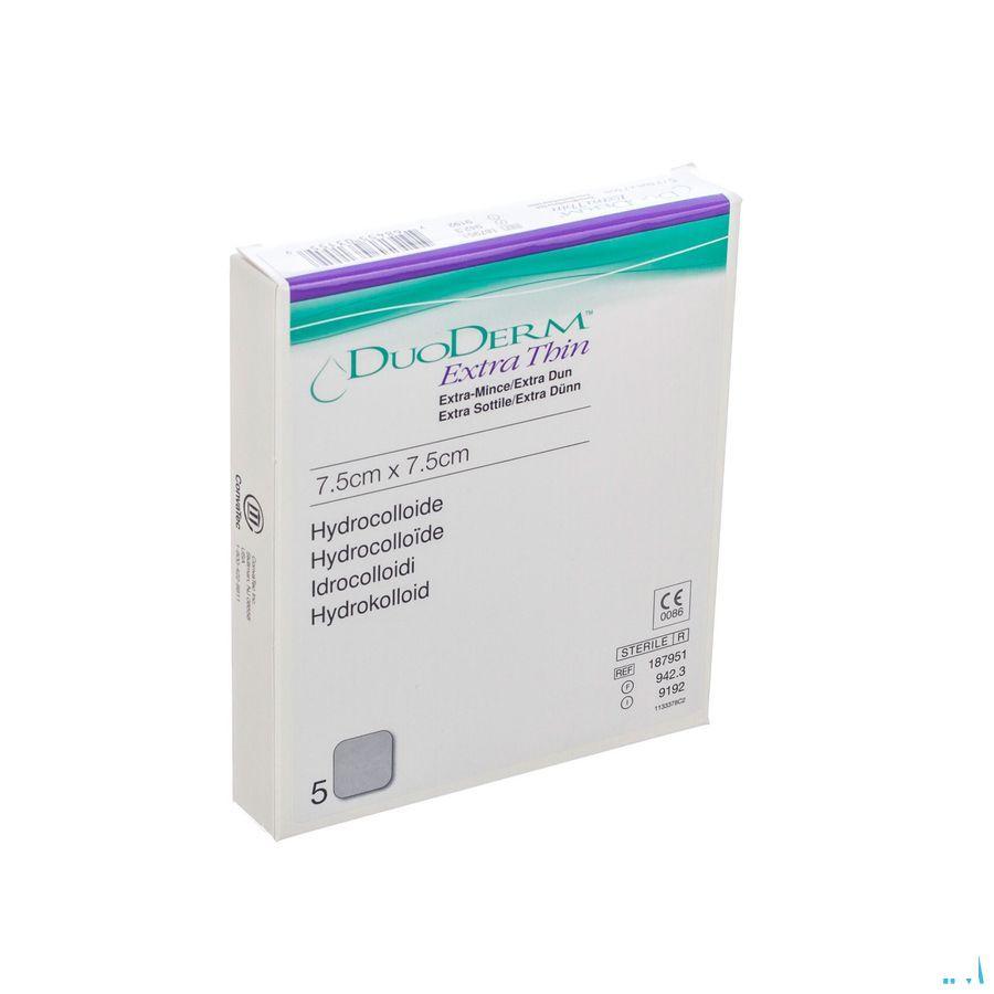 Duoderm Extra Dun Verband Hydro 7,5cmx7,5cm 5 H7951  -  Convatec