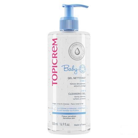 Topicrem Baby Reinigingsgel 2in1 Pompfl 500 ml