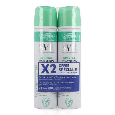 Svr Spirial Plantaardige Spray Duo 2X75 ml  -  Svr Laboratoire