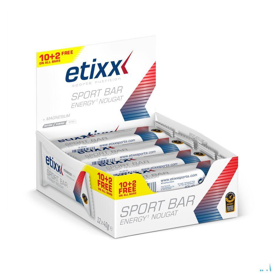 Etixx Energy Sport Bar Nougat 12x40 gr 