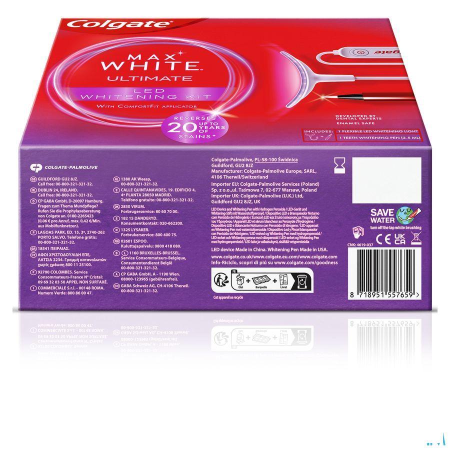 Colgate Max White Led Whitening Kit 2 Prod.