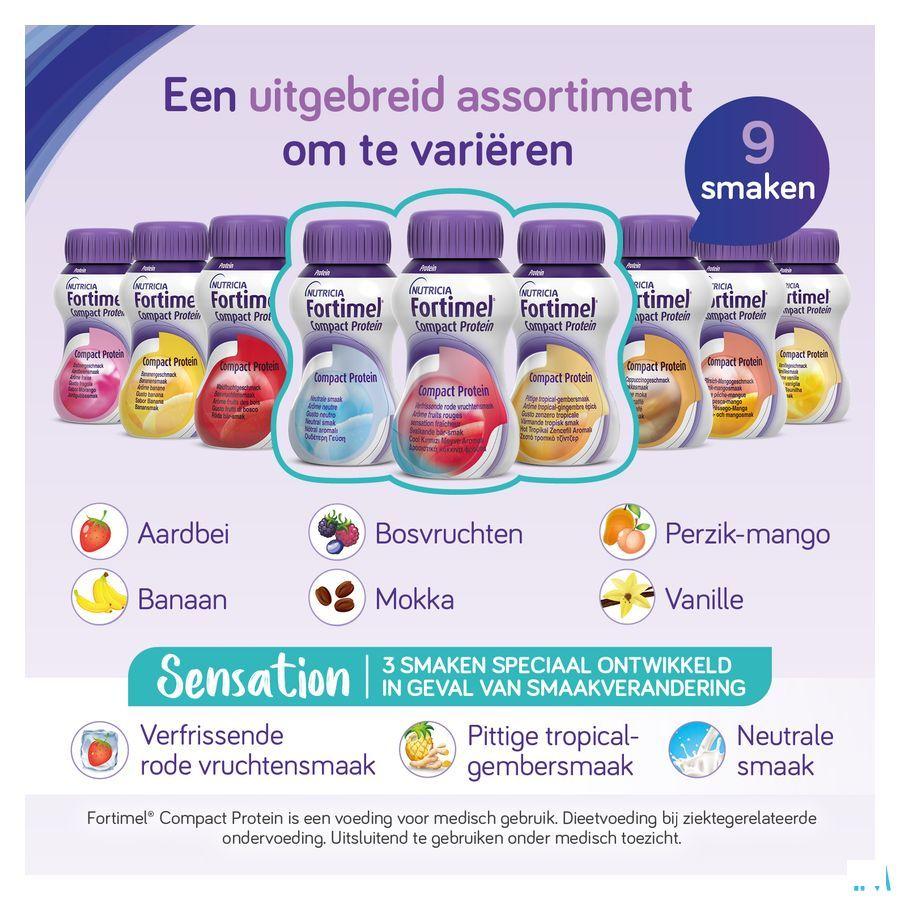 Fortimel Compact Protein Aardbei 4x125 ml  -  Nutricia