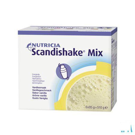 Scandishake Mix Vanille Zakje 6x85 gr  -  Nutricia