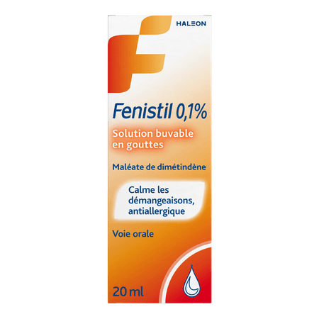 Fenistil 0,1% Solution Buvable 1 mg/ml Gouttes 20 ml