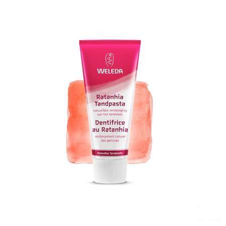 Weleda Tandpasta Ratanhia Roos 75 ml  -  Weleda