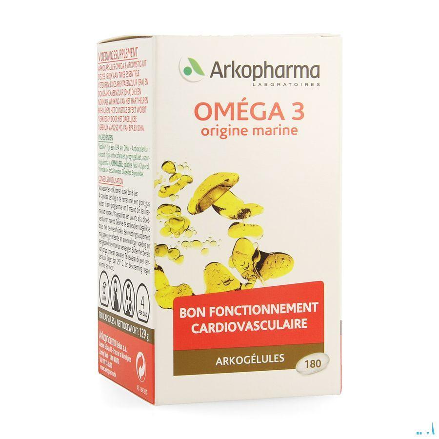Arkogelules Omega 3 Origine Marine 180  -  Arkopharma