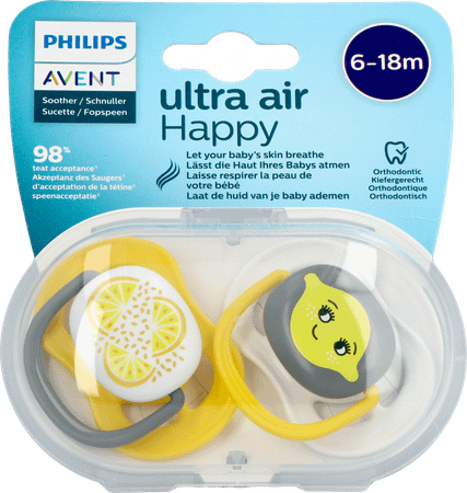 Philips Avent Sucette +6M Air Lemon 2