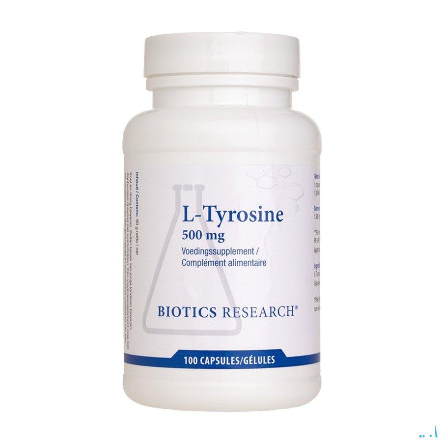 Biotics L-Tyrosine 500mg 100 capsules  -  Energetica Natura