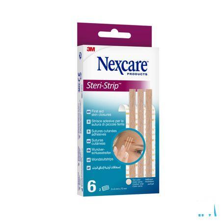 Nexcare 3M Steri-Strip Wondsluit. Beige 6mm x 75mm 6