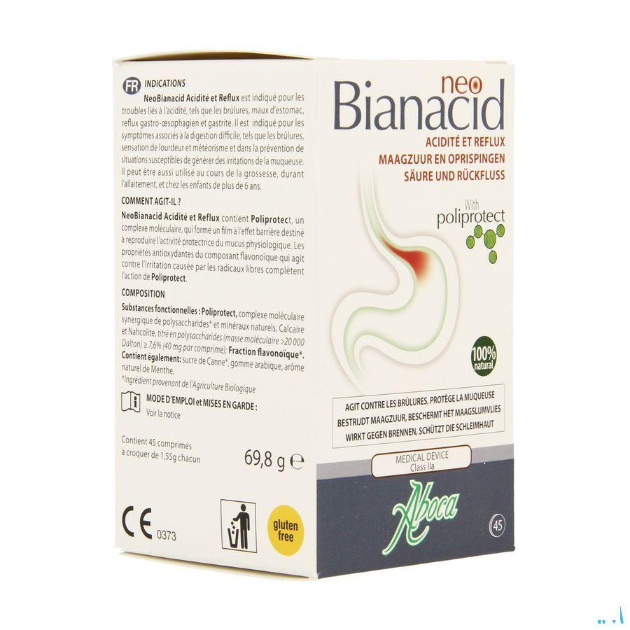Neobianacid Maagzuur Oprispingen Kauwtabletten 45  -  Aboca