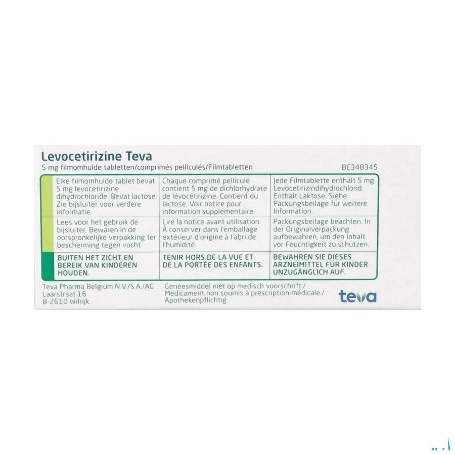 Levocetirizine Teva 5 mg Tabletten 10