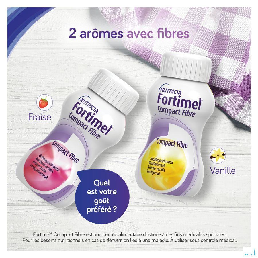 Fortimel Compact Fibre Aardbei 4x125 ml  -  Nutricia