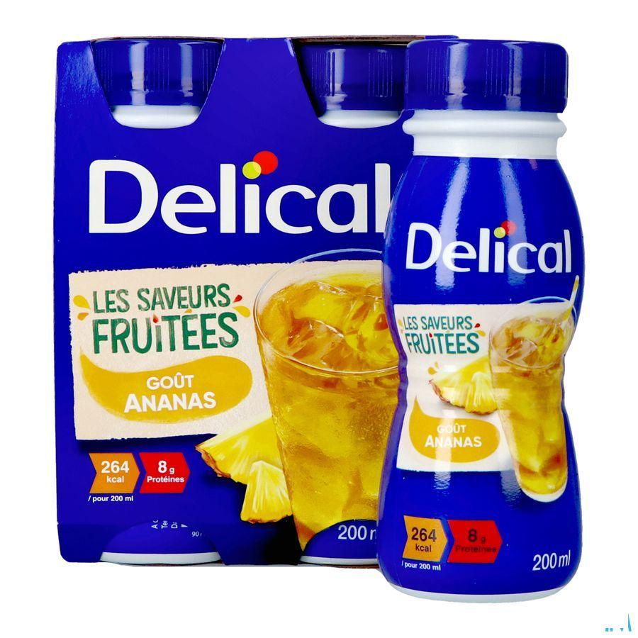 Delical Fruitdrink Ananas 4 x 200 ml