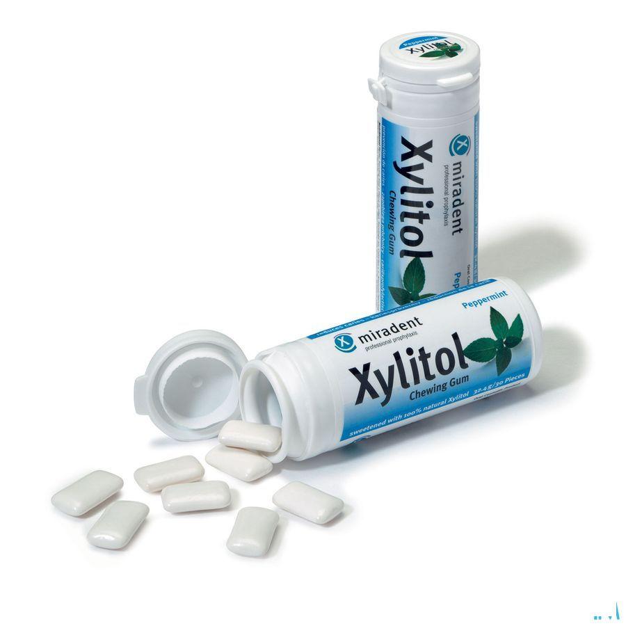 Miradent Kauwgom Xylitol Pepermunt Zs 30  -  Eureka Pharma