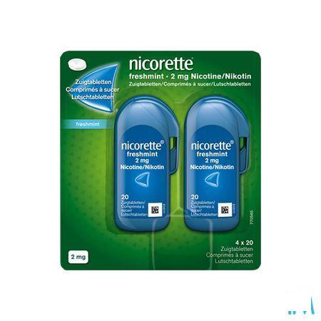 Nicorette Freshmint 2Mg Zuigtabl Z/Suiker 80