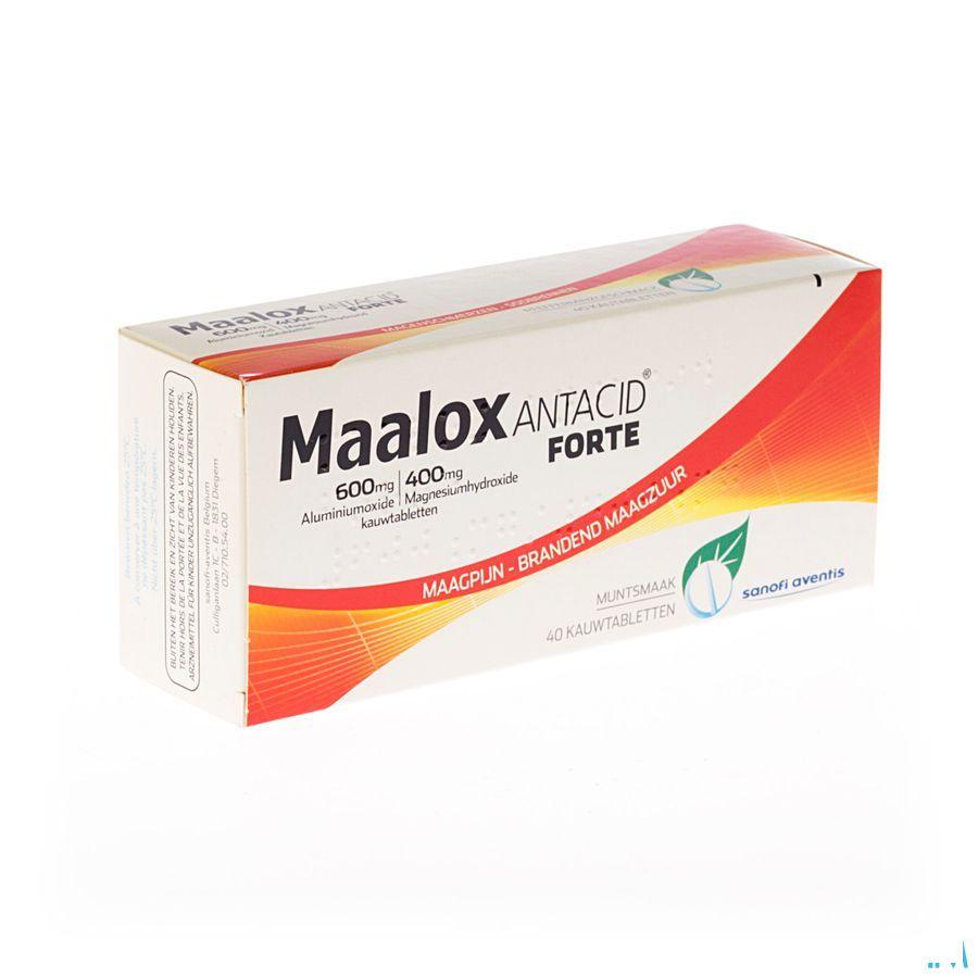 Maalox Antacid Forte 600/400 Comp 40