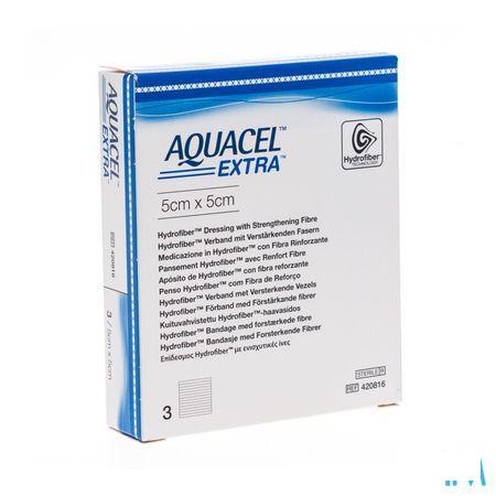 Aquacel Extra Verband Hydrofiber + versterk. 5x 5cm 3  -  Convatec