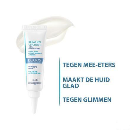 Ducray Keracnyl Glycolic + Creme Tegen Zw.Puntjes 30 ml  -  Ducray Benelux