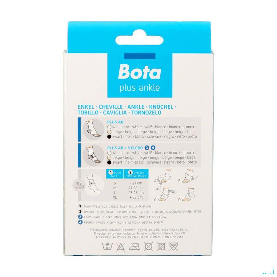 Bota Plus Enkelstuk+Velcro Zwart S 