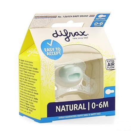 Difrax Fopspeen Natural 0-6 M  -  Difrax