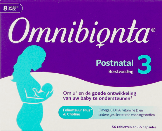 Omnibionta Postnatal 3 Borstv.8Wek Tabl 56+Caps 56