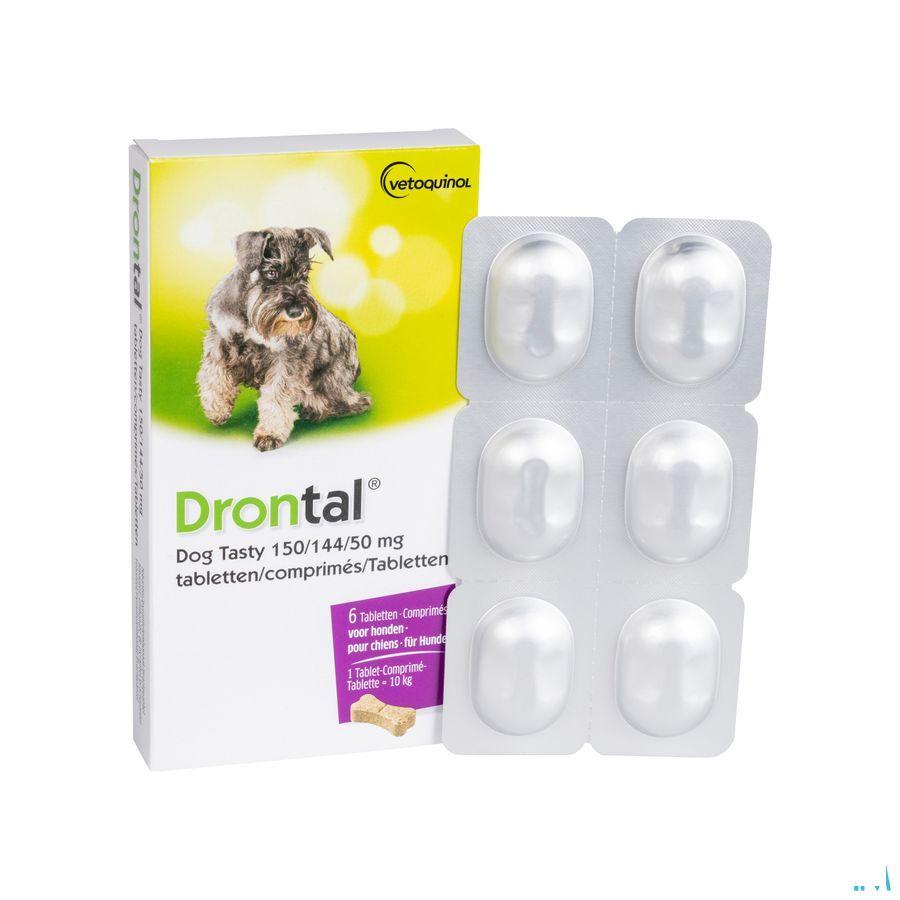 Drontal Tasty Bone 150/144/5 mg 10kg Dog Comprimes 6
