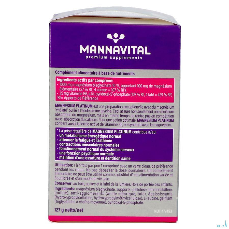 Mannavital Magnesium Platinum Comprimes 90 Mannavital Magnesium Platinum Comprimes 90