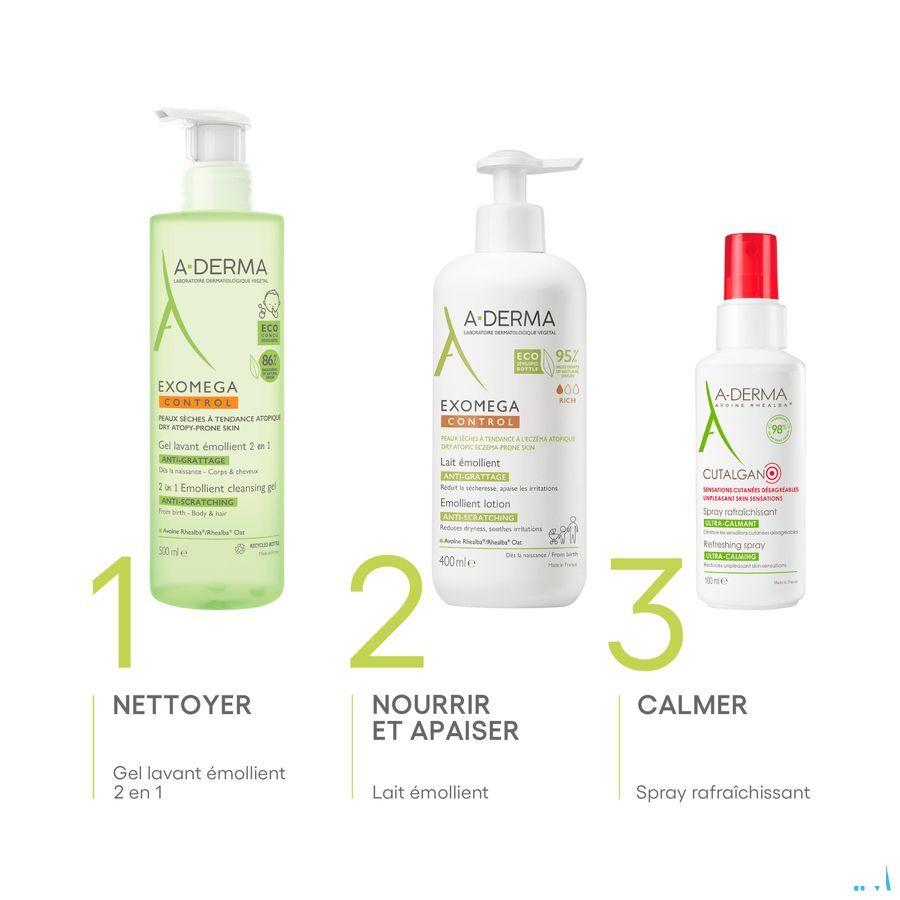 Aderma Exomega Control Reinigingsgel 2in1 500 ml  -  Aderma