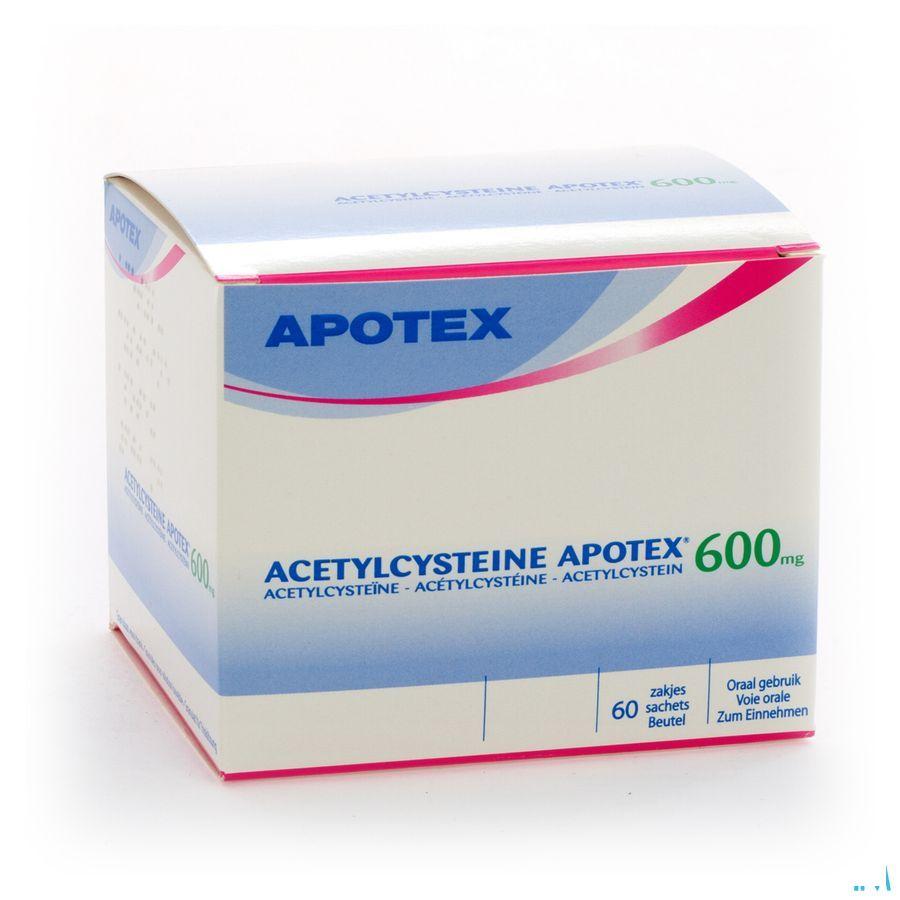 Acetylcysteine Apotex Zakjes 60 X 600 mg