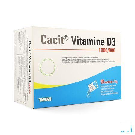 Cacit Vit. D3 1000 mg/880IEBruisgranul. Zakje 90