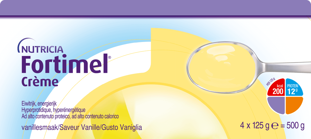 Fortimel Creme Vanille 4X125 g  -  Nutricia