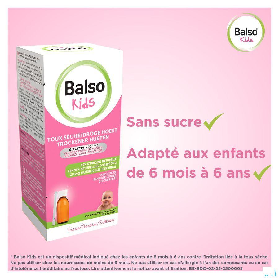 Balso Kids Hoestsiroop Z/Suiker 125ml + Pipet