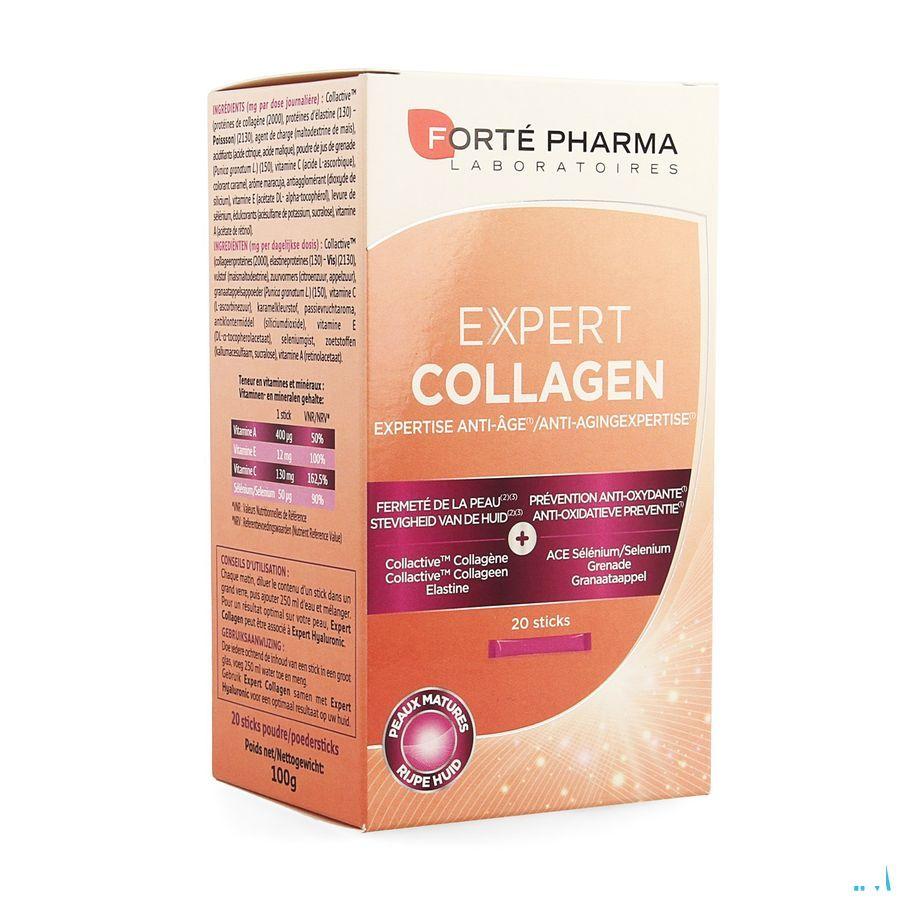 Expert Collagen Poeder Sticks 20  -  Forte Pharma