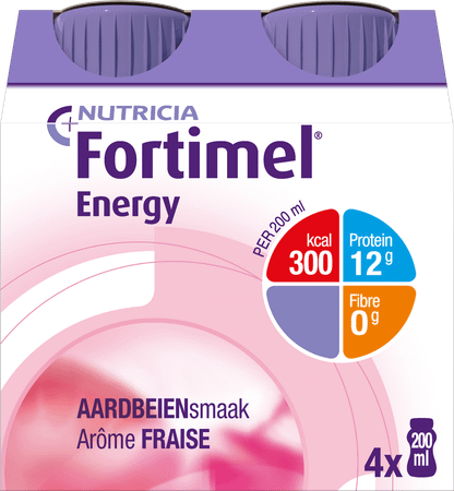 Fortimel Energy Aardbei 4x200 ml 2320463  -  Nutricia