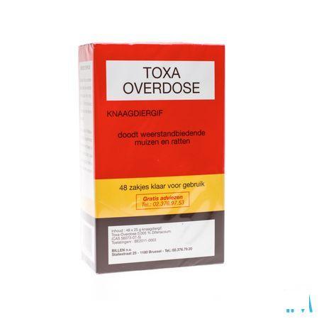 Toxa Overdose Muizenvergif 48 X 25 gr