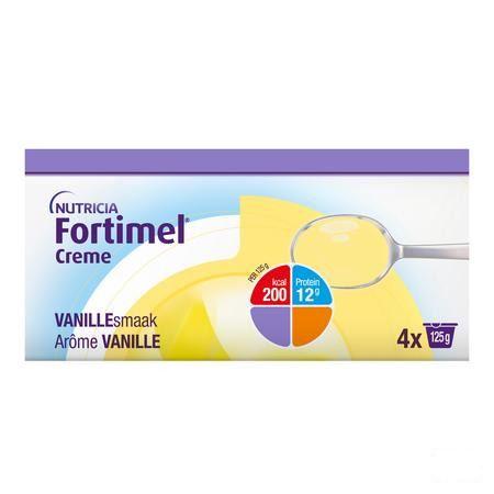 Fortimel Creme Vanille 4X125 g  -  Nutricia
