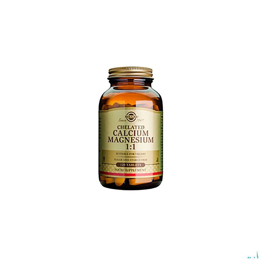 Solgar Chelated Calcium Magnesium 1:1 Comprimes 120  -  Solgar Vitamins