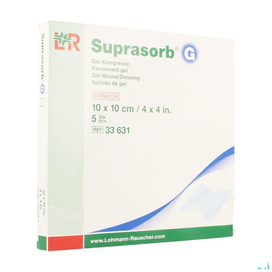 Suprasorb G Compresse 10x 10cm 5 33631  -  Lohmann & Rauscher