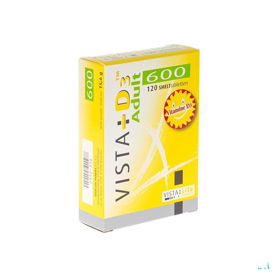 Vista D3 600 Adult Smelttabletten 120 