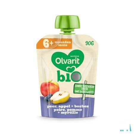Olvarit Bio Peer Appel Bosbes 6M 90G  -  Nutricia