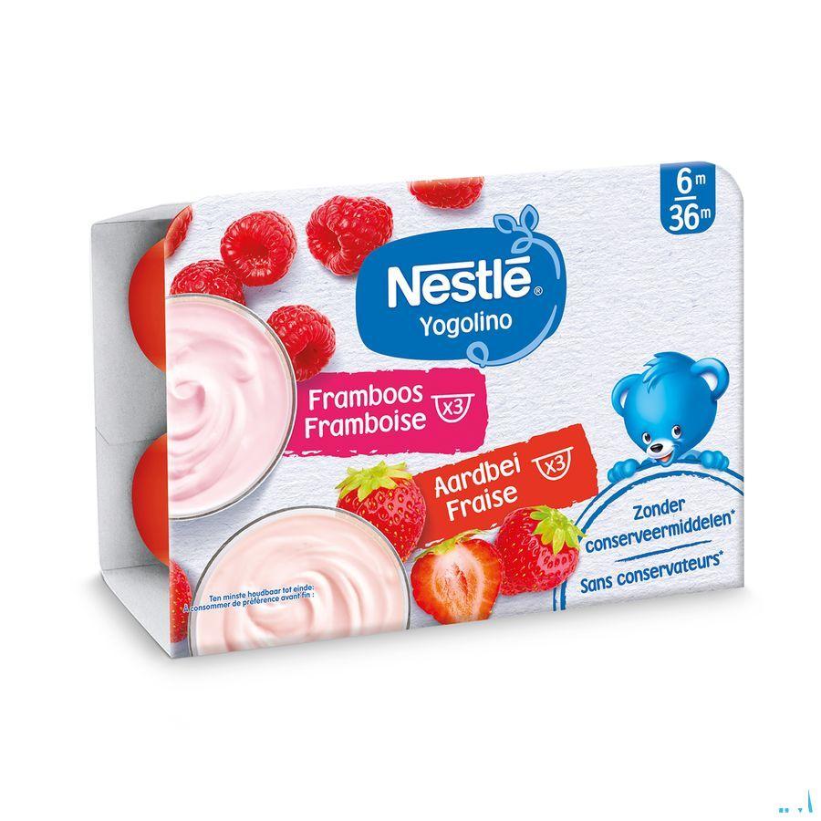 Nestle Yogolino Fraise Framboise 6x60 gr  -  Nestle