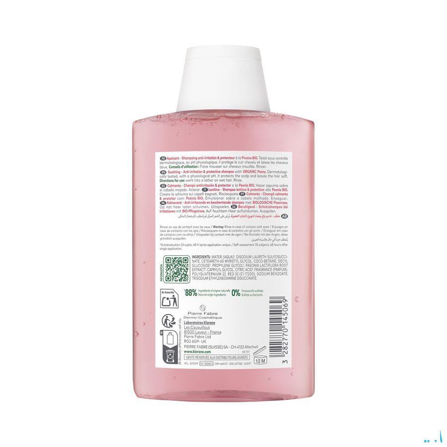 Klorane Capil. Sh Bio Pioenroos 200 ml