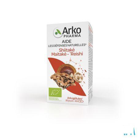 Arkogelules Shiitake Maitake Reishi Bio Caps 40