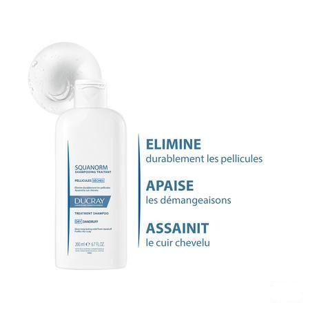 Ducray Squanorm Shampoo Droge Schilfers 200  ml Nf