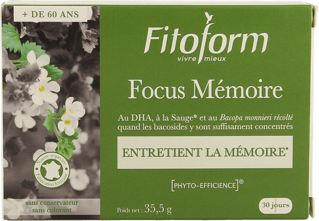 Focus Memoire Comprimes 30  -  Bioholistic Diffusion