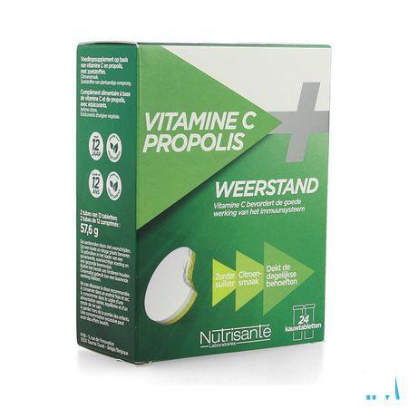 Vitamine C + propolis Kauwtabletten Tube 2x12  -  Nutrisante