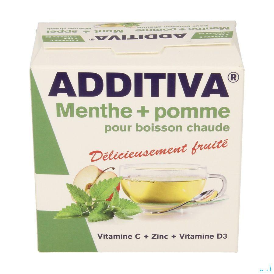 Additiva Warme Drank Munt Appel Zakje 10x12g  -  Bomedys